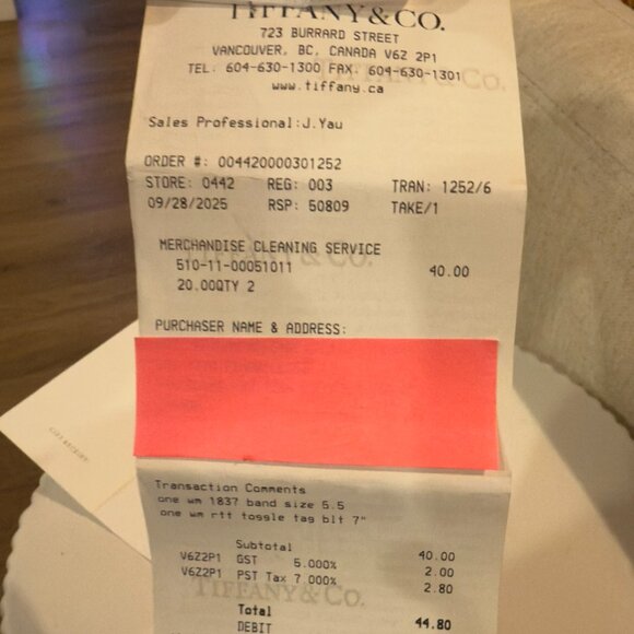 Tiffany 1837™ Ring (Size 5.5) Just Had Cleaned at Tiffany Store! - Picture 6 of 14